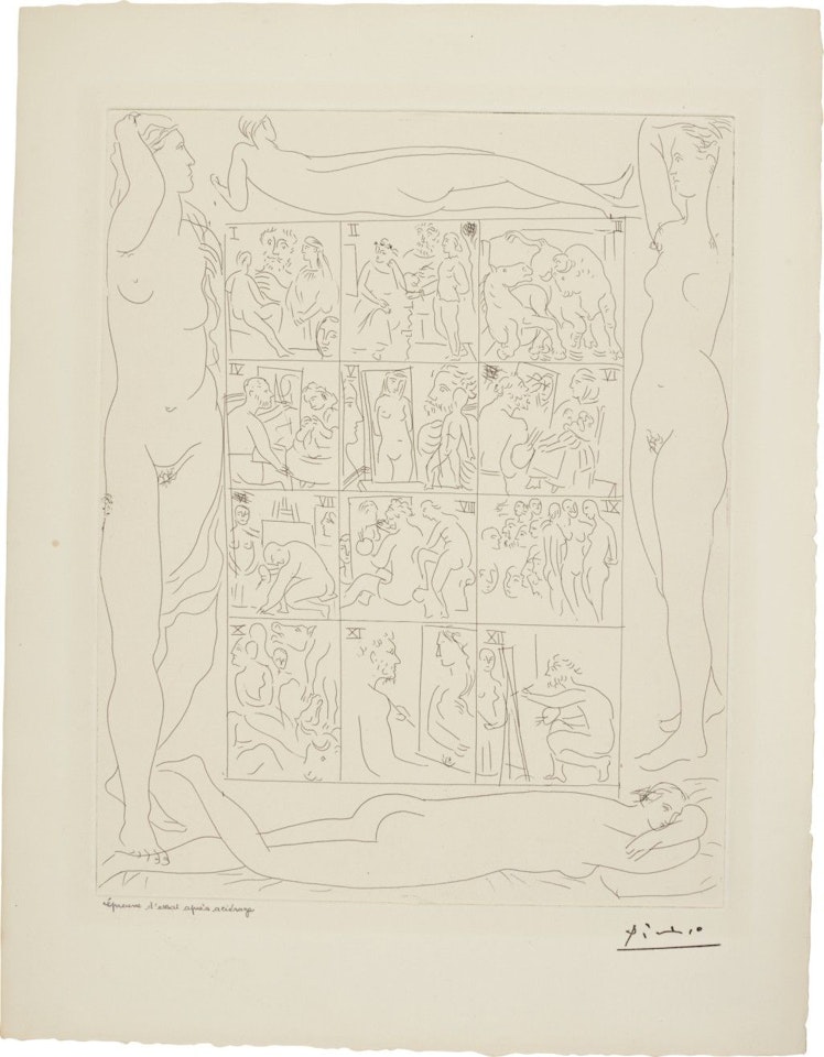 TABLE DES EAUX-FORTES (B. 94; BA. 135) by Pablo Picasso