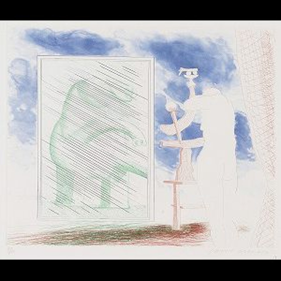 A Picture of Ourselves, pl.12 from The Blue Guitar（M.C.A.T. 189） by David Hockney