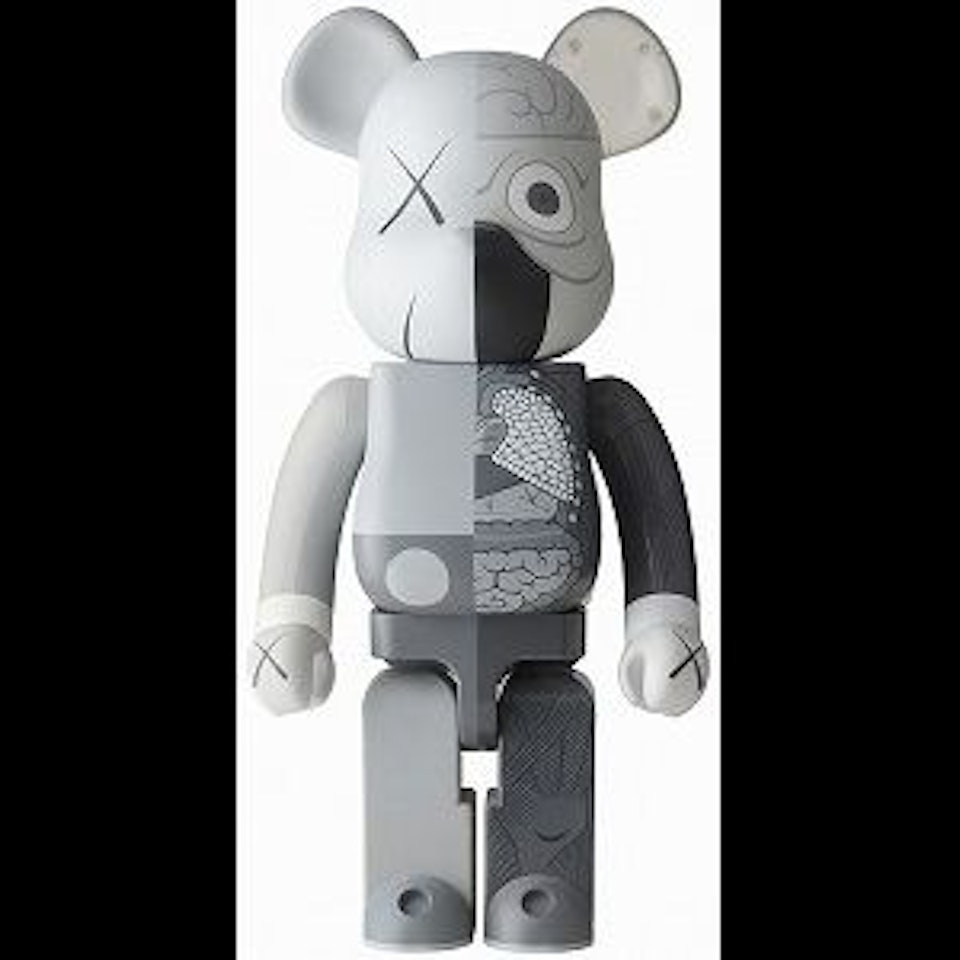 BE@RBRICK COMPANION 1000% (Gray) by Kaws