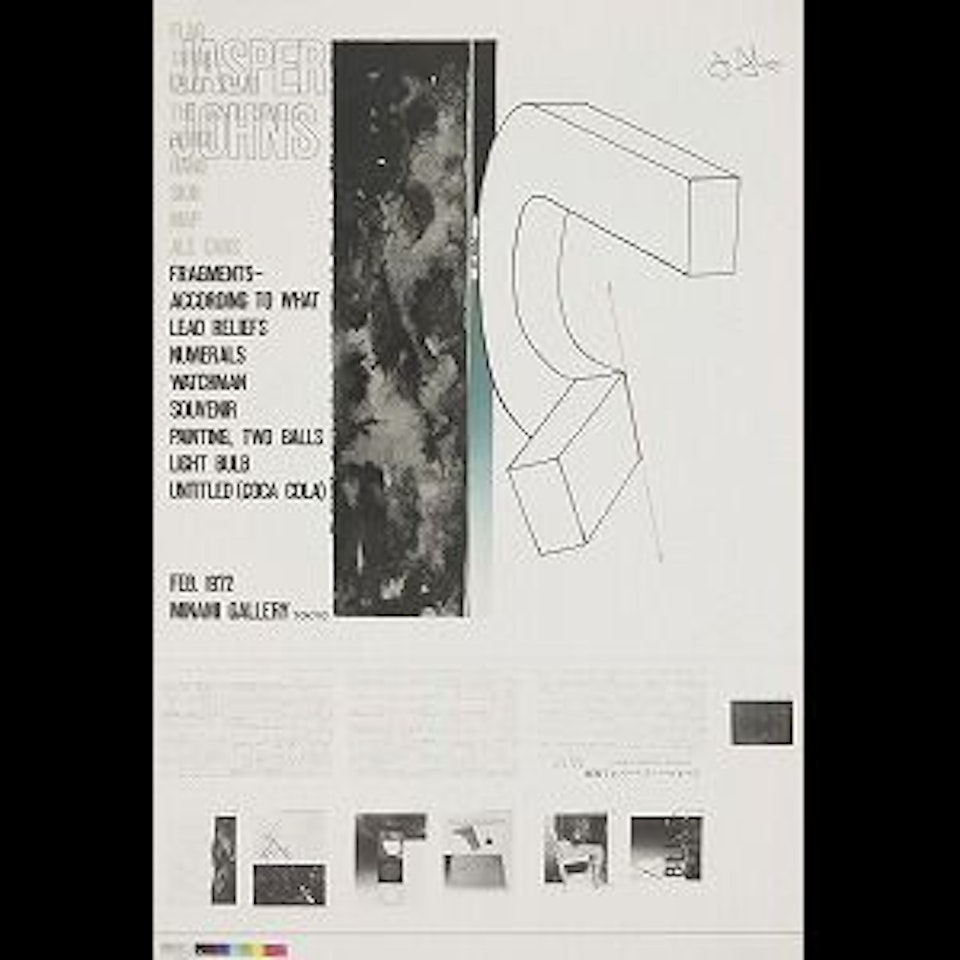Minami Gallery Exhibition Poster by Jasper Johns