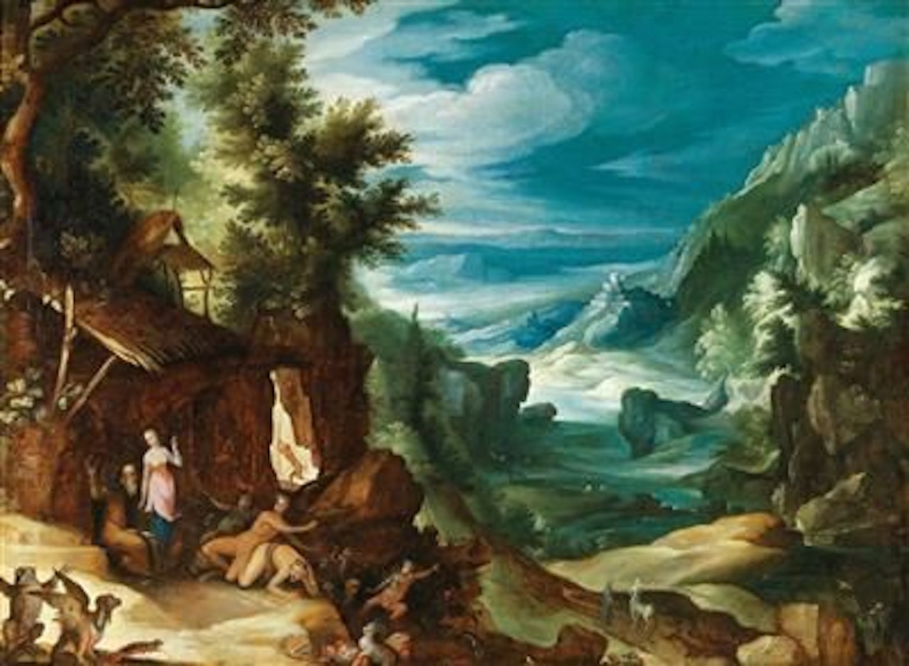 Landscape with the Temptation of Saint Anthony by Paul Bril