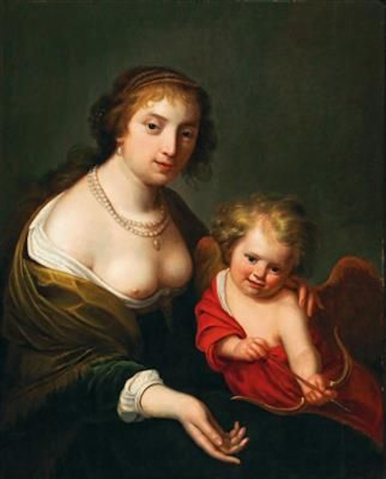 A mother and child as Venus and Cupid by Paulus Moreelse