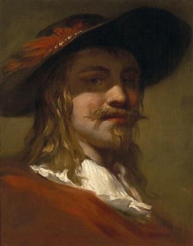 Portrait of a man bust length by Christian Wilhelm Ernst Dietrich