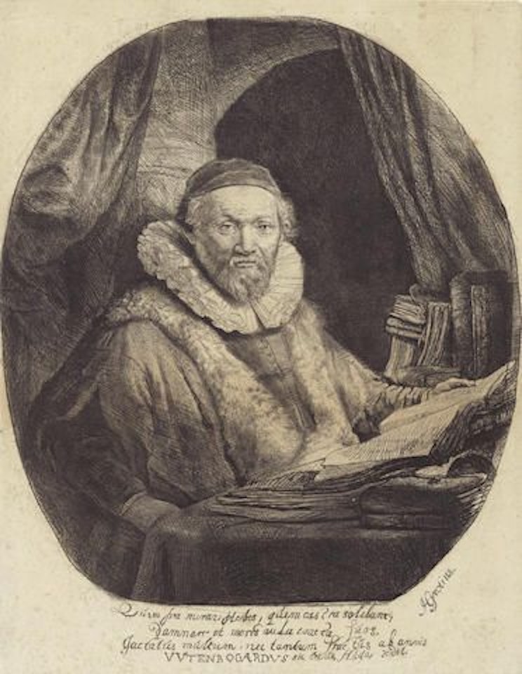 Jan Uytenbogaert, Preacher of the Remonstrants by Attributed to Rembrandt Harmensz van Rijn