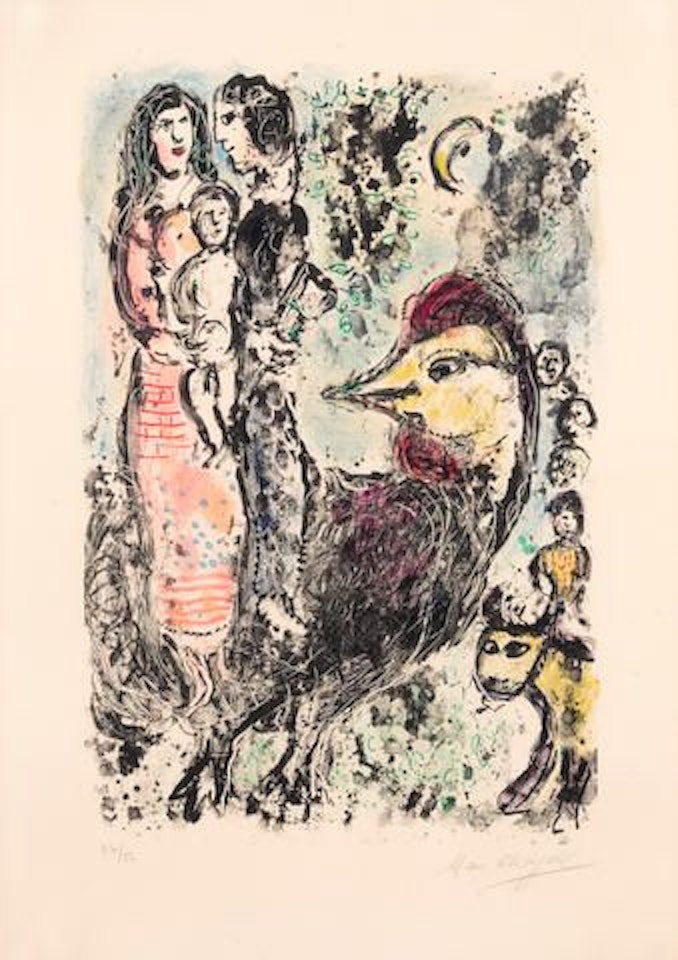 La Famille au Coq by Marc Chagall
