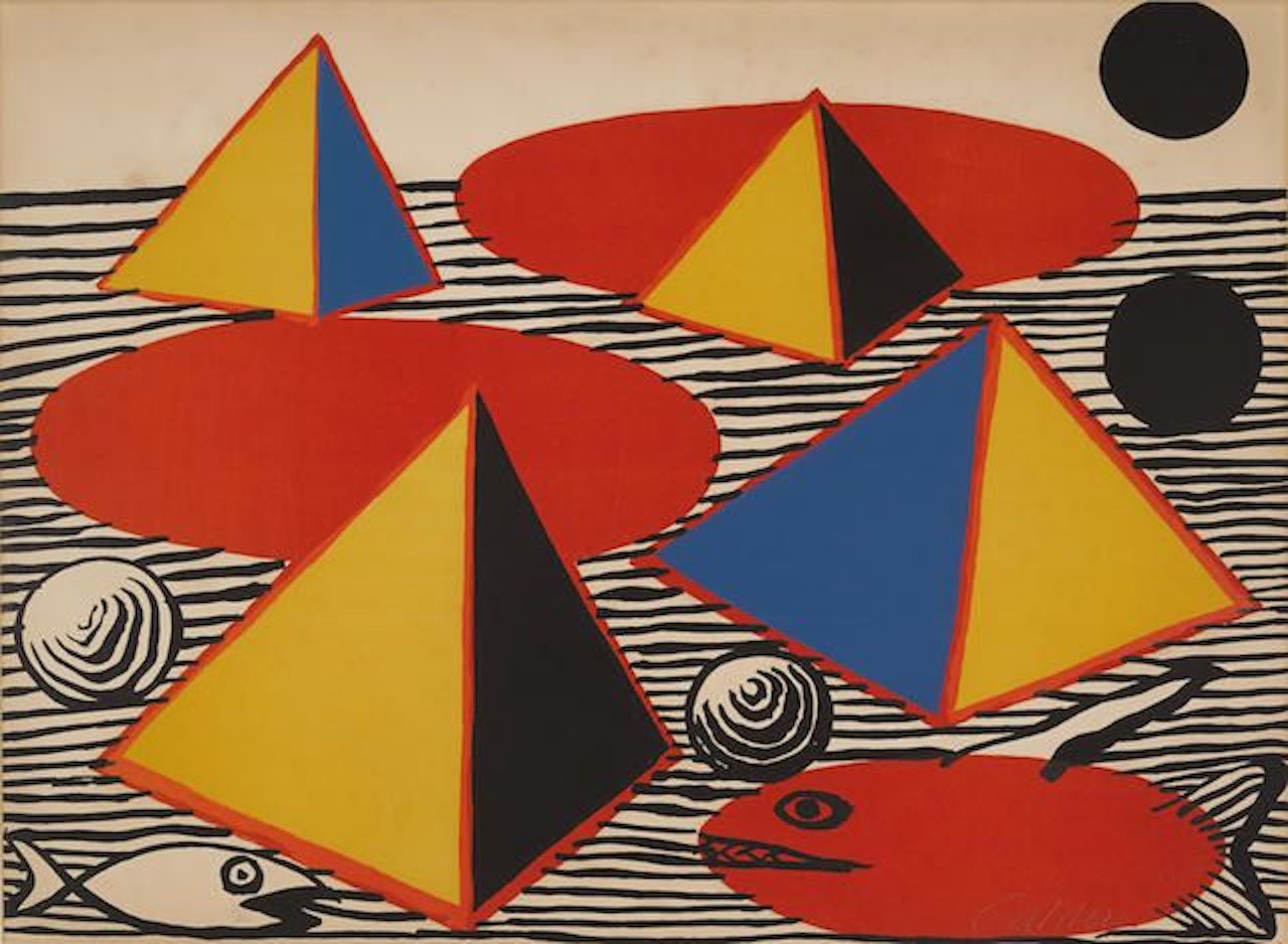 Pyramids and Fish by Alexander Calder