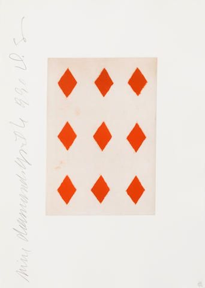 Seven of Spades and Nine of Diamonds, from Playing Cards by Donald Sultan