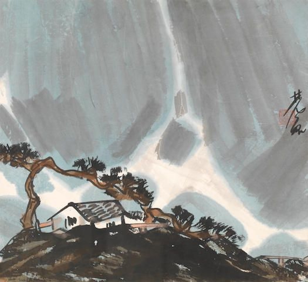 Mountain retreat by Lin Fengmian