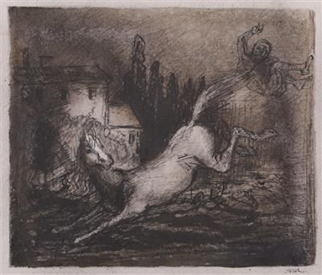 The white horse by Alfred Kubin