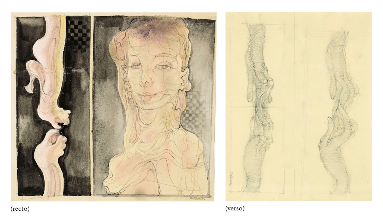 Sans titre (recto and verso) by Hans Bellmer