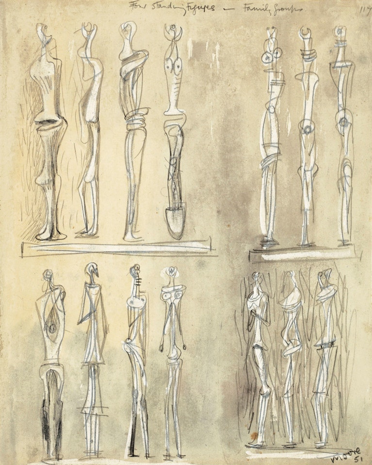 Four Standing Figures by Henry Moore
