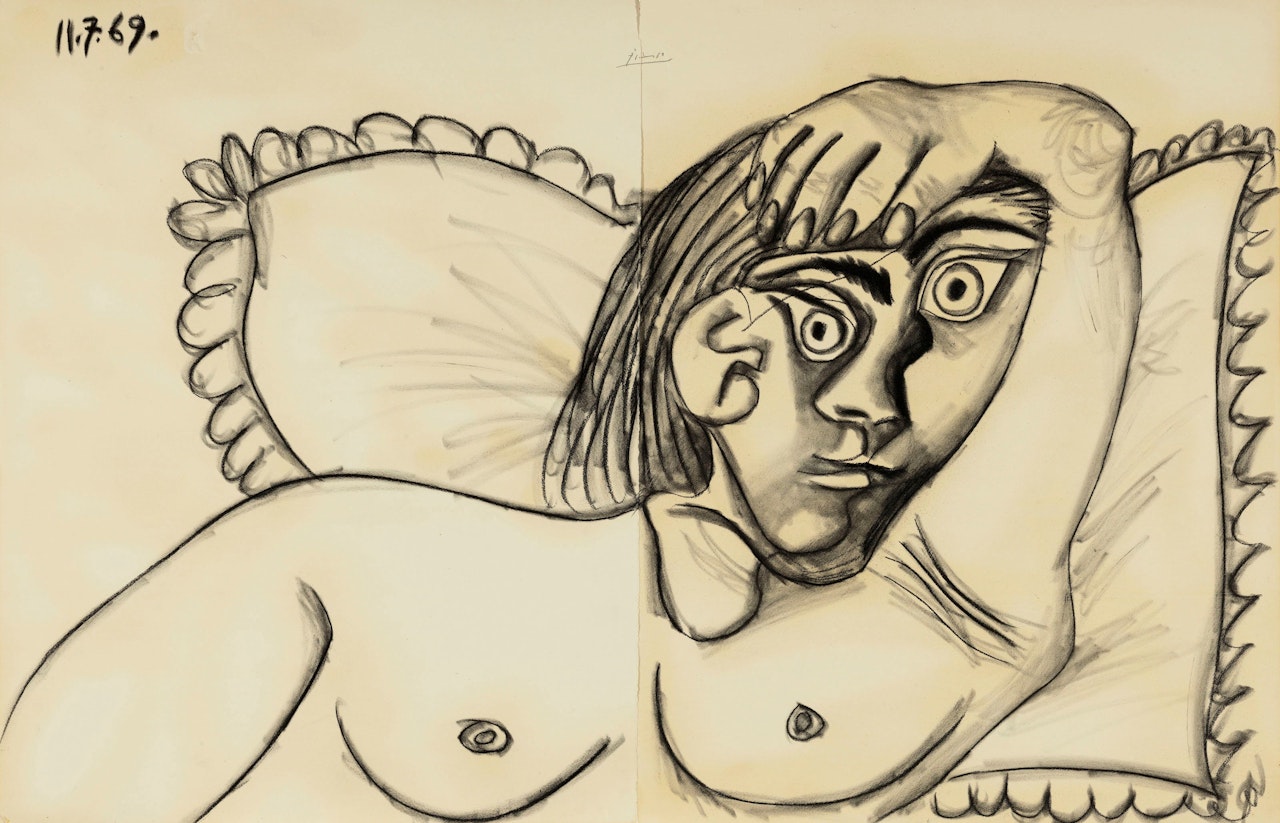 Buste de femme couchée by Pablo Picasso