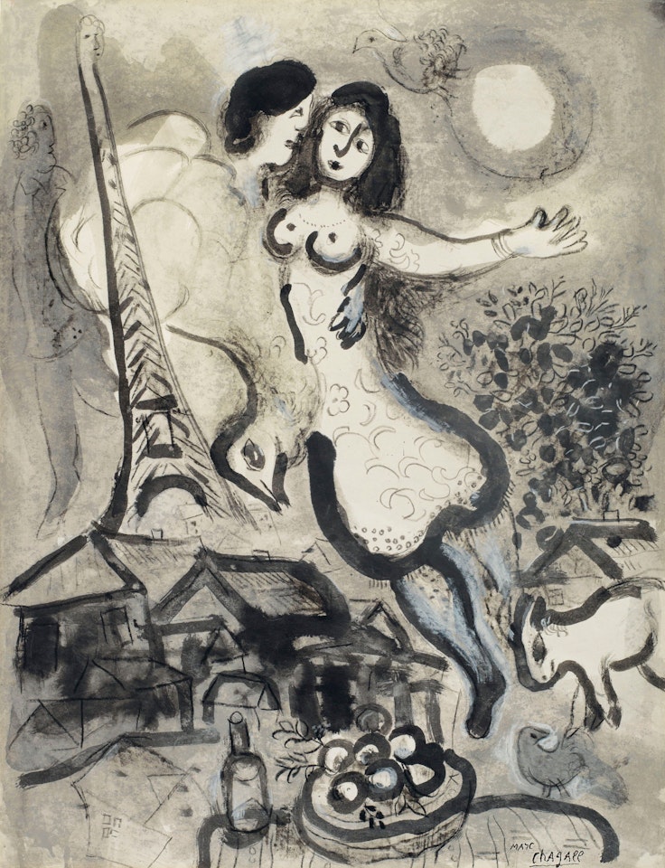 Autour de la nuit by Marc Chagall