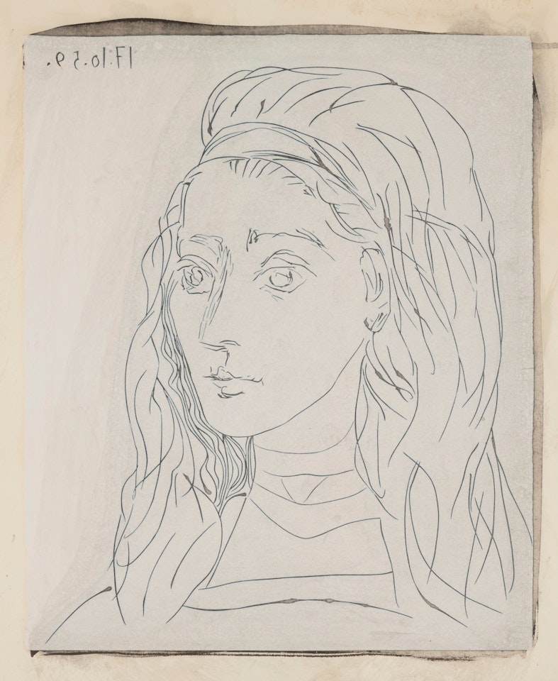 Portrait de Jacqueline by Pablo Picasso