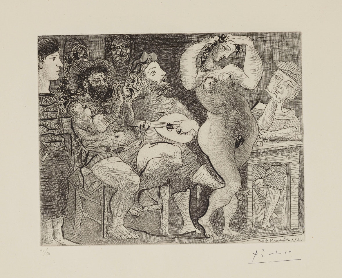 Au Cabaret by Pablo Picasso