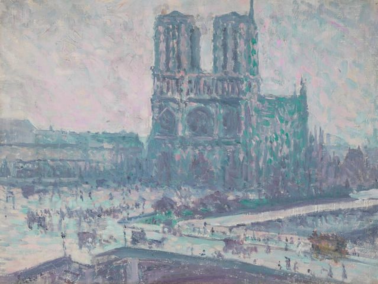 Notre Dame de Paris by Maximilien Luce