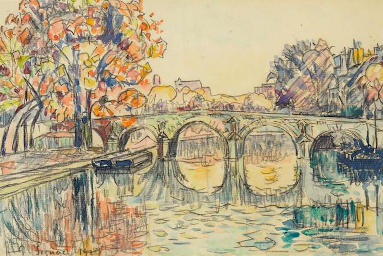 Paris. Le Pont-Marie by Paul Signac