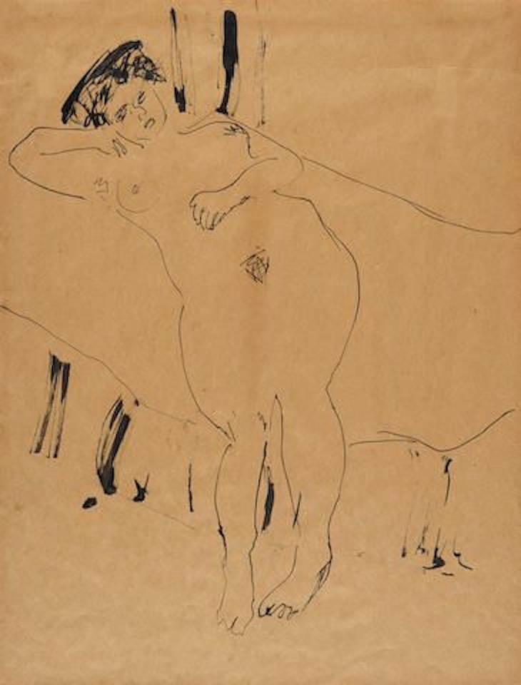 Weiblicher Akt by Ernst Ludwig Kirchner