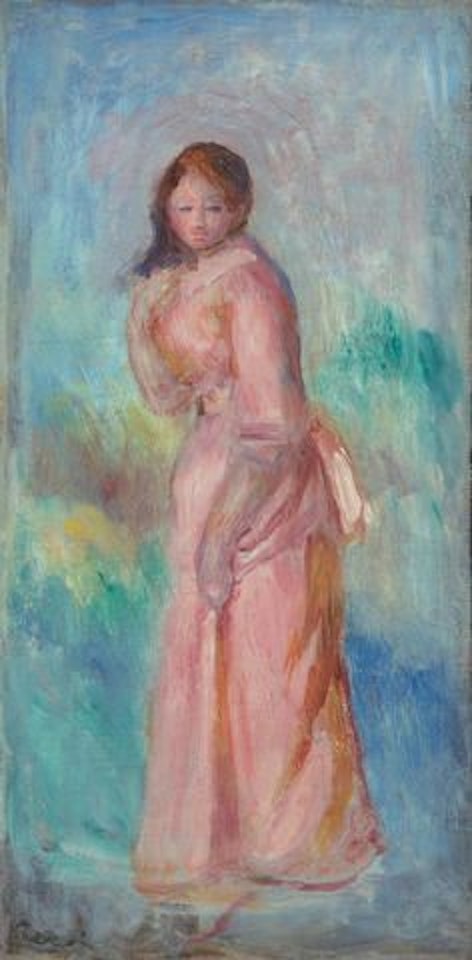 Jeune fille en rose by Pierre-Auguste Renoir