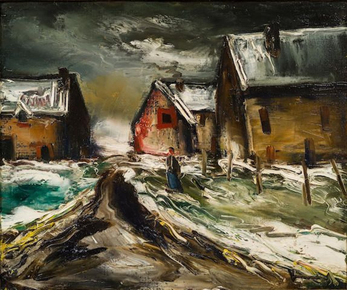 Hameau sous la neige by Maurice de Vlaminck