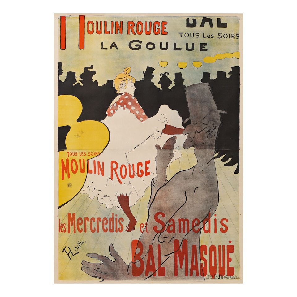 MOULIN ROUGE - LA GOULUE (D. 339; ADR. 1; W. P 1) by Henri de Toulouse-Lautrec