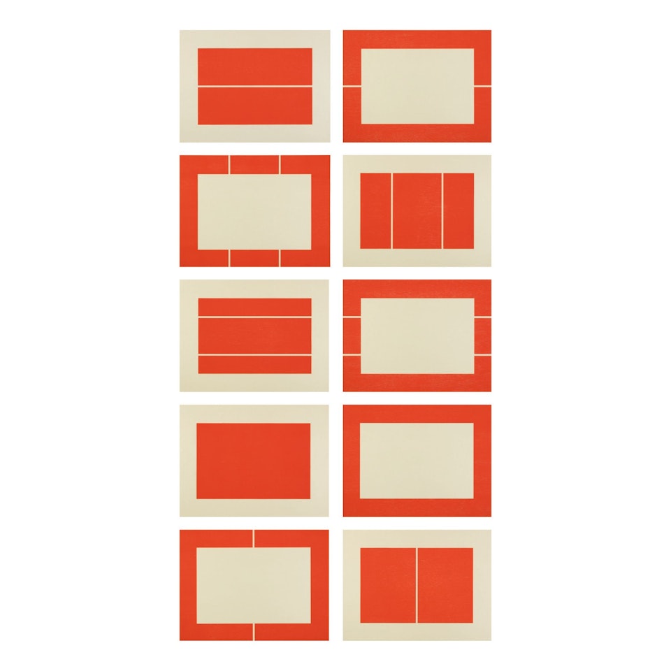 UNTITLED (SCHELLMANN 157 - 166) by Donald Judd