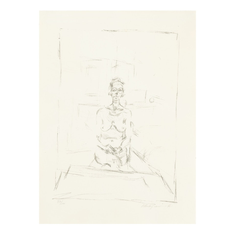 SEATED NUDE (LUST 53) by Alberto Giacometti