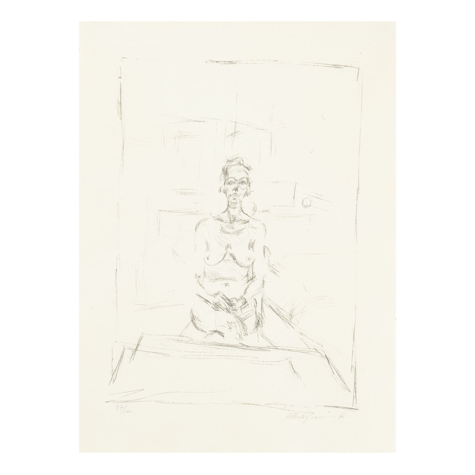 SEATED NUDE (LUST 53) by Alberto Giacometti