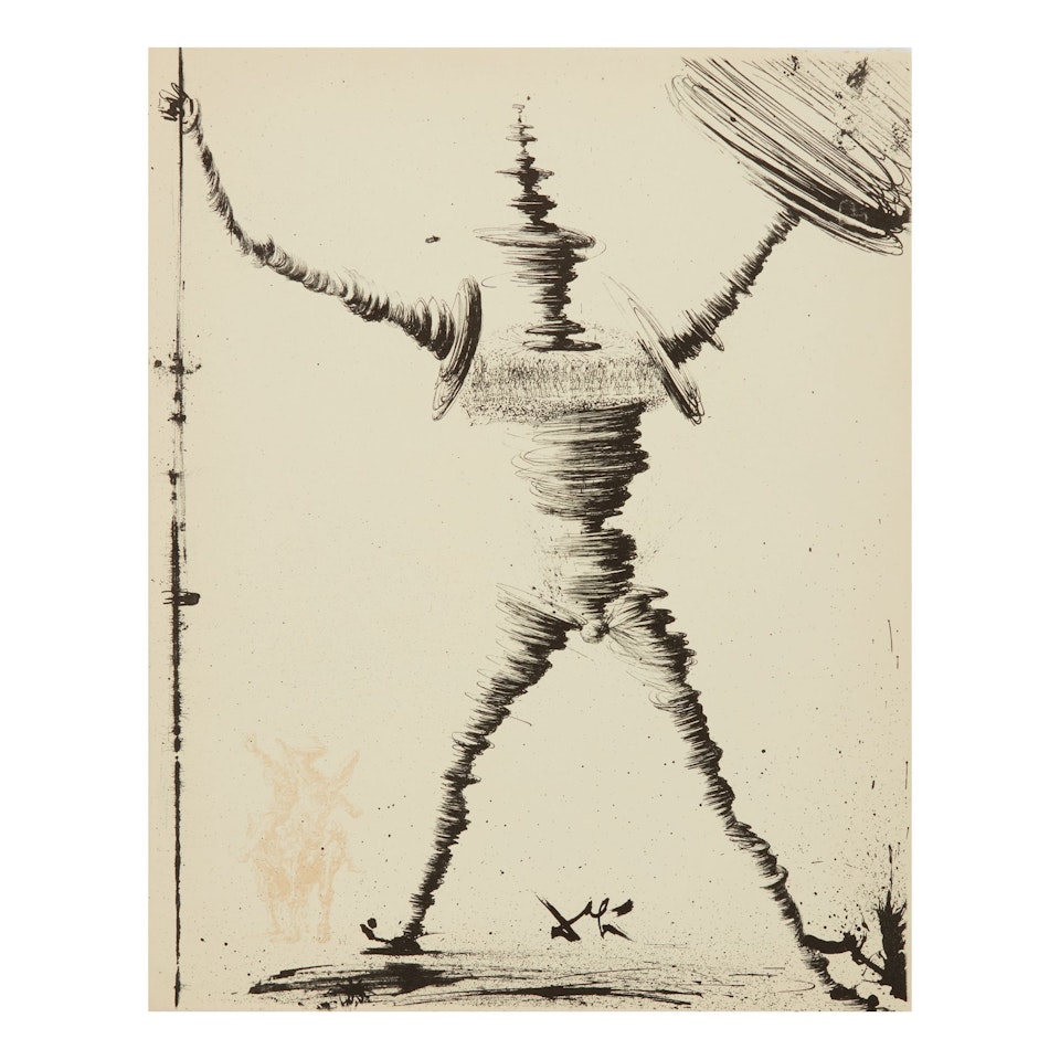 PAGES CHOISIES DE DON QUICHOTTE DE LA MANCHA (FIELD 57-1) by Salvador Dali