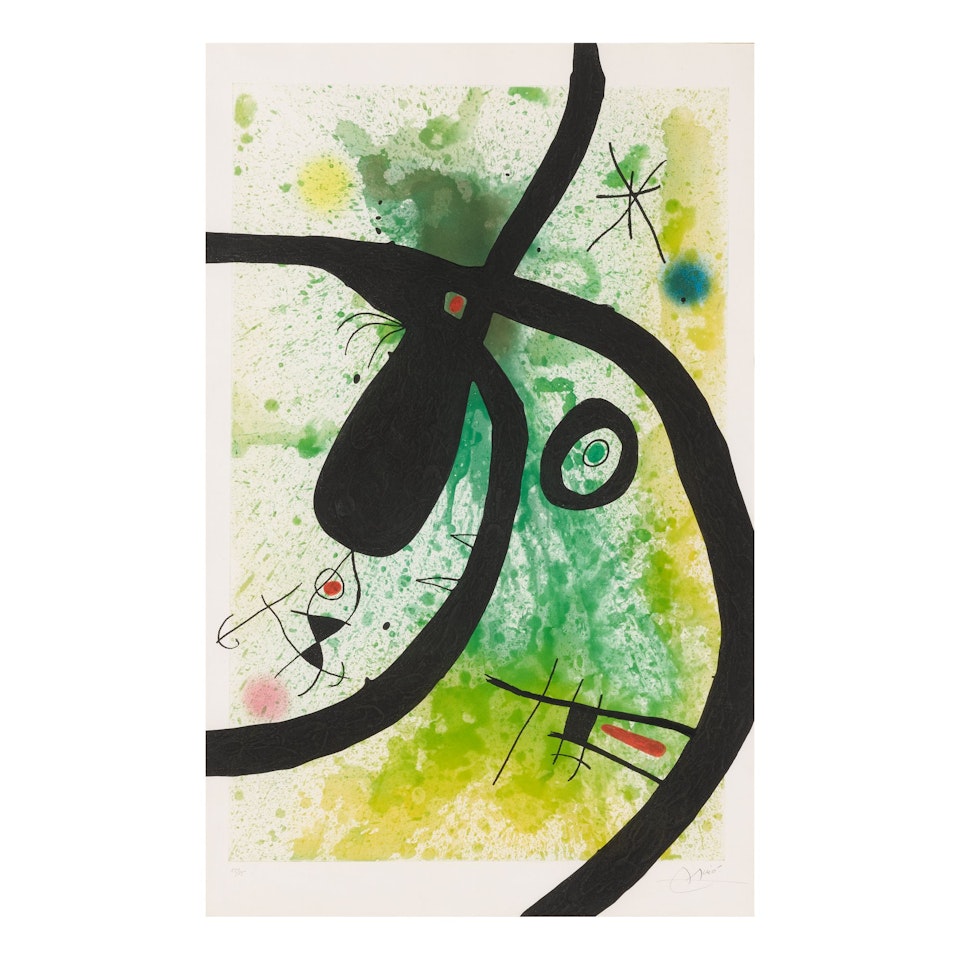 LE CHASSEUR DE PIEUVRES (D. 490) by Joan Miró
