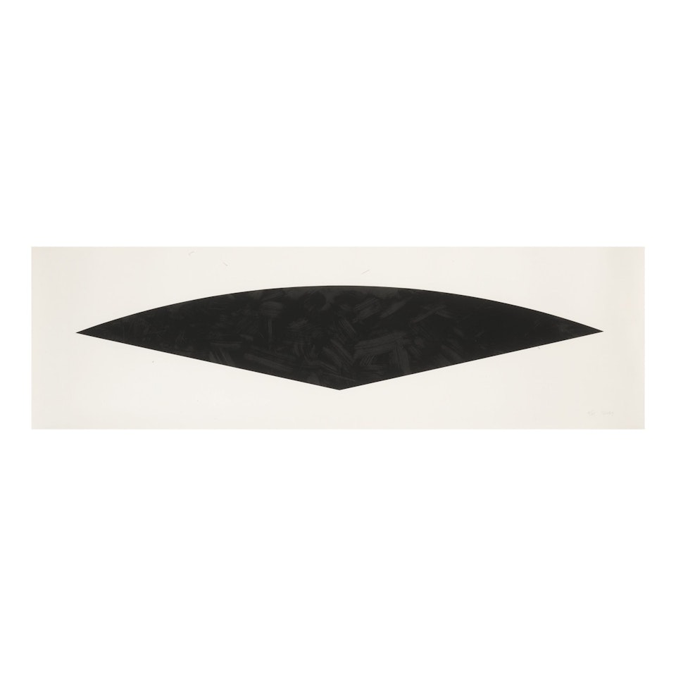 DARK GRAY CURVE (A. 225) by Ellsworth Kelly