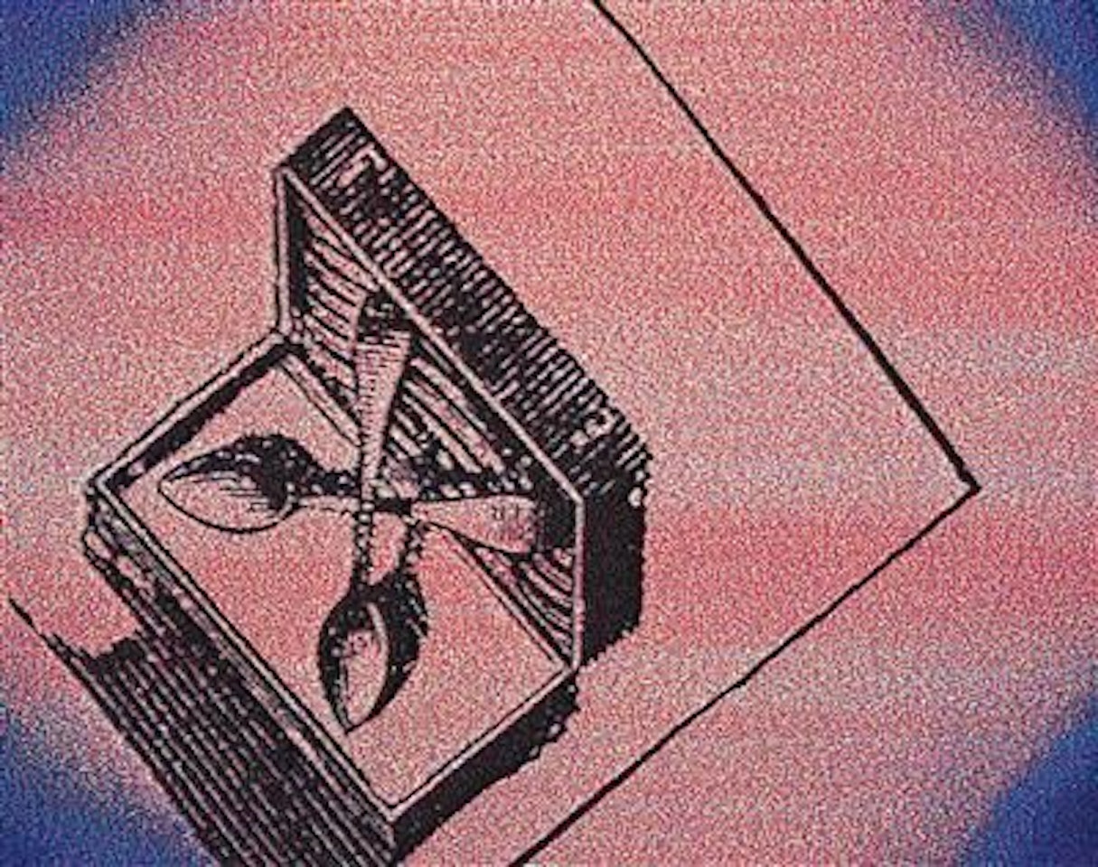 "Dr Pabscht het z'Schpiez s'Schpäckbscheck z'schpät bschteut" by Sigmar Polke