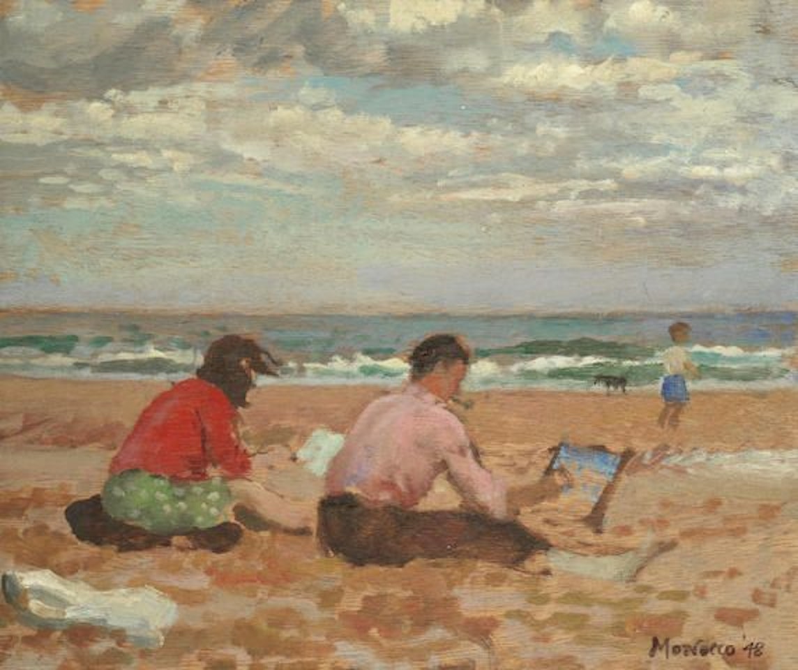 Ellen and Gordon (Cameron) at Murcar B by Alberto Morrocco