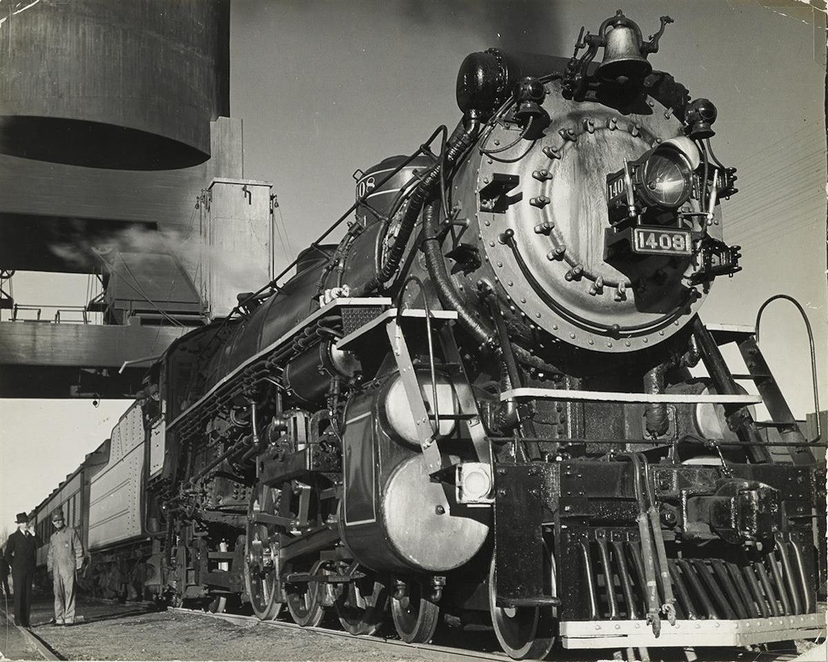 Pres. Roosevelt's Warm Springs Trip, Locomotive #1408. by Margaret Bourke-White