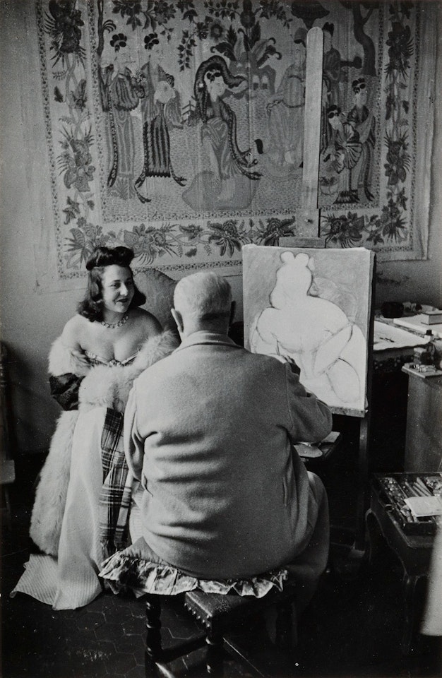 Henri Matisse And Model, Venice, France, 1944 by Henri Cartier-Bresson