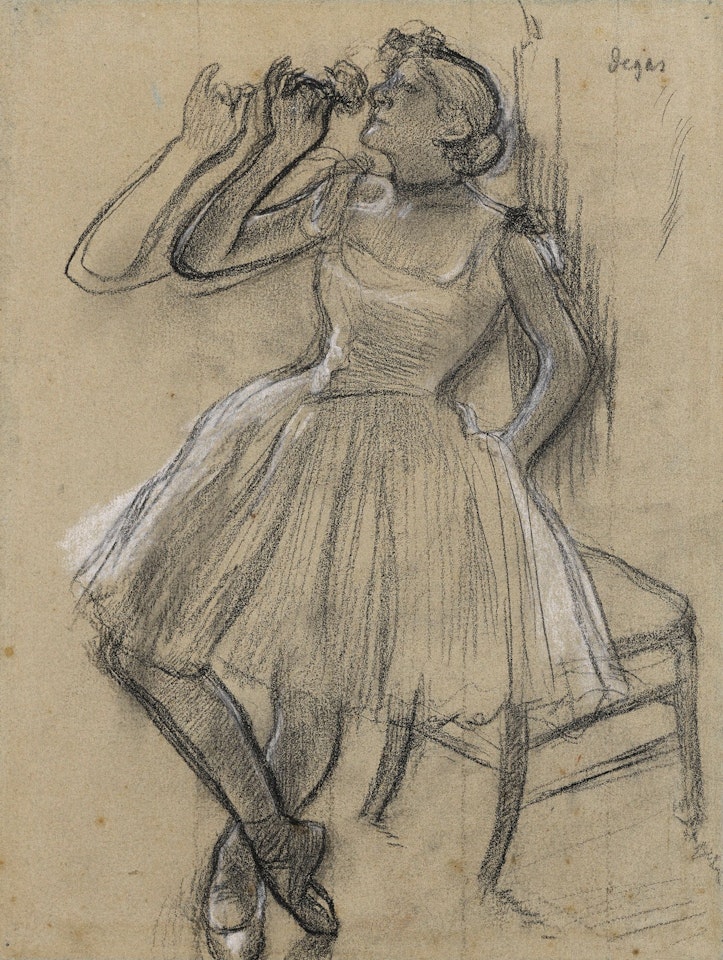 DANSEUSE À LA ROSE by Edgar Degas