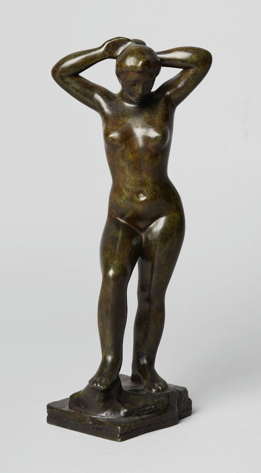 BAIGNEUSE DEBOUT SE COIFFANT, PREMIER ÉTAT by Aristide Maillol