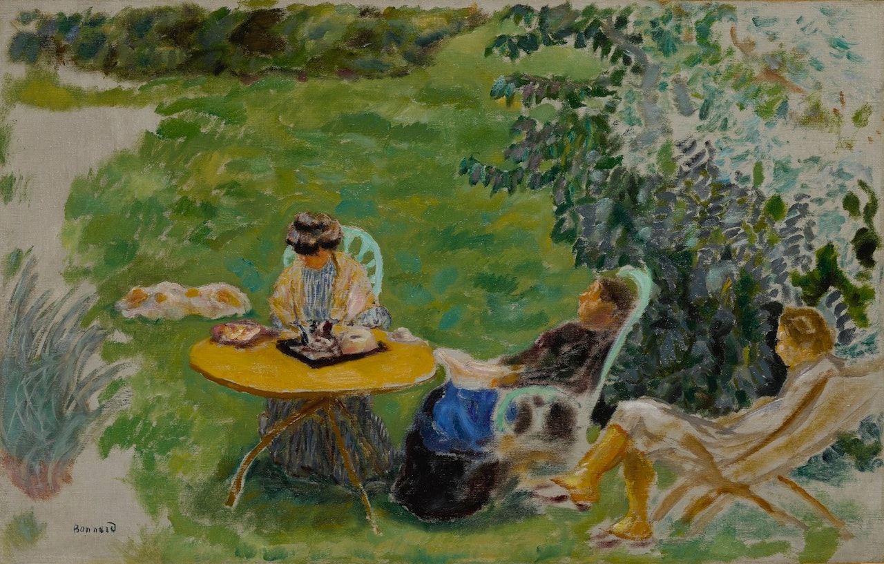 LA SIESTE AU JARDIN by Pierre Bonnard