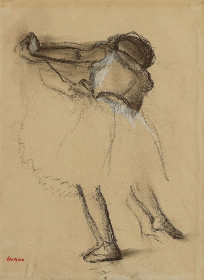 DANSEUSE VUE DE DOS by Edgar Degas