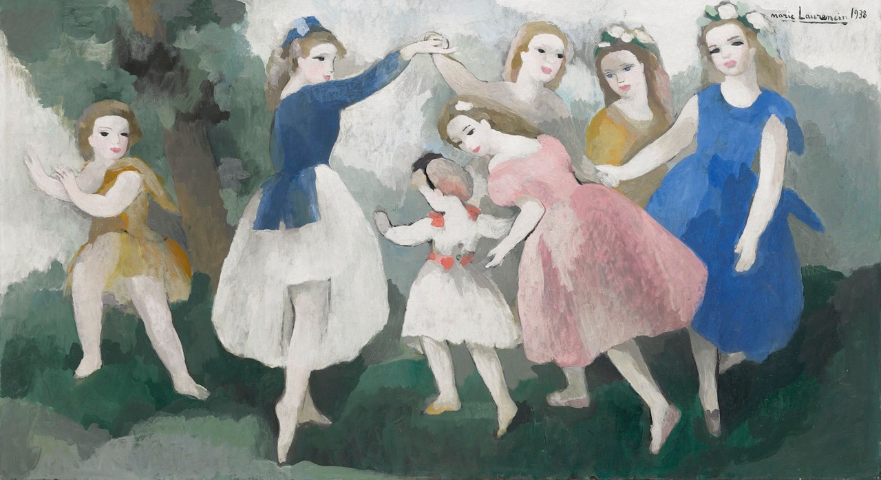 JEUNES FILLES AUX JEUX by Marie Laurencin