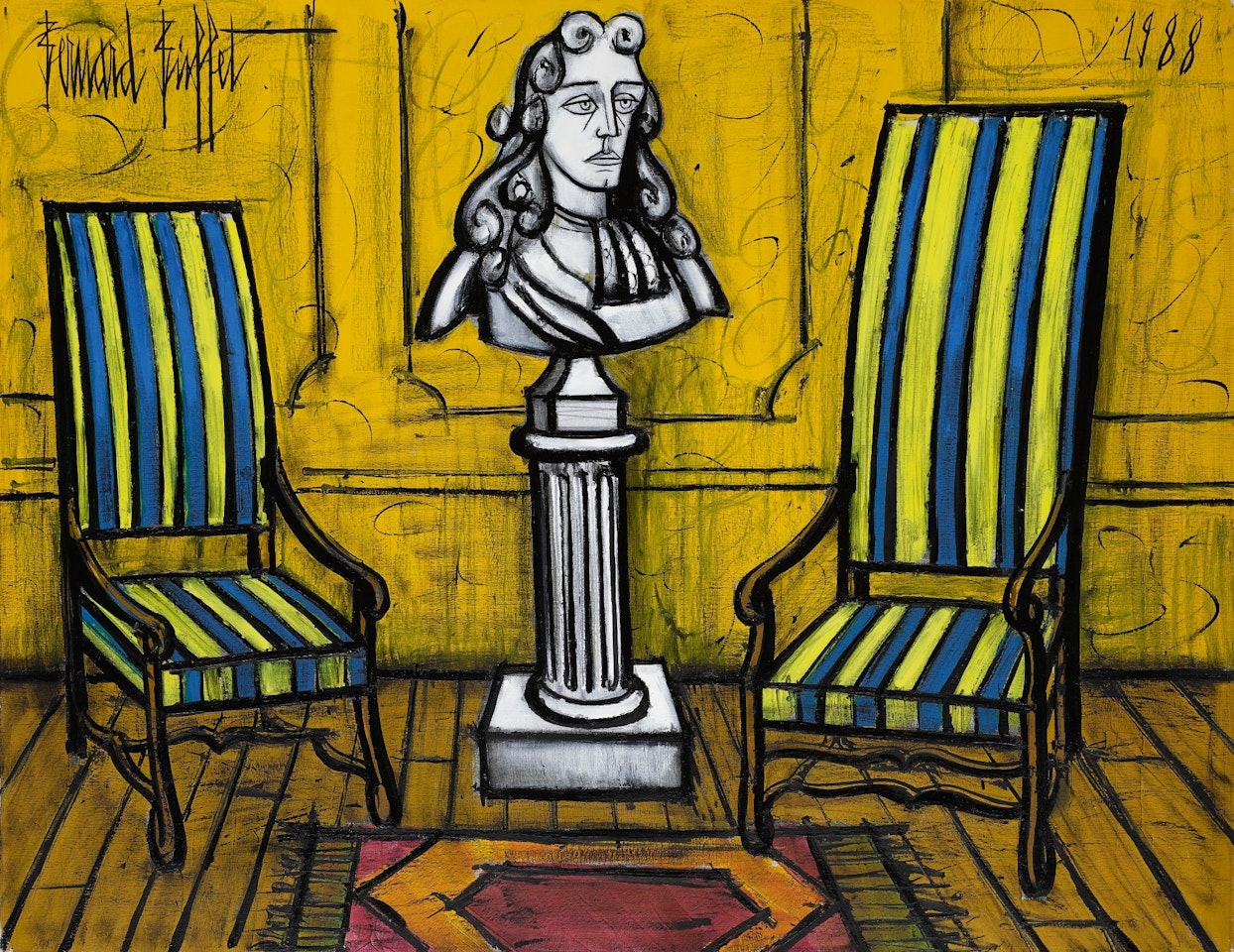 INTÉRIEUR AUX DEUX FAUTEUILS by Bernard Buffet
