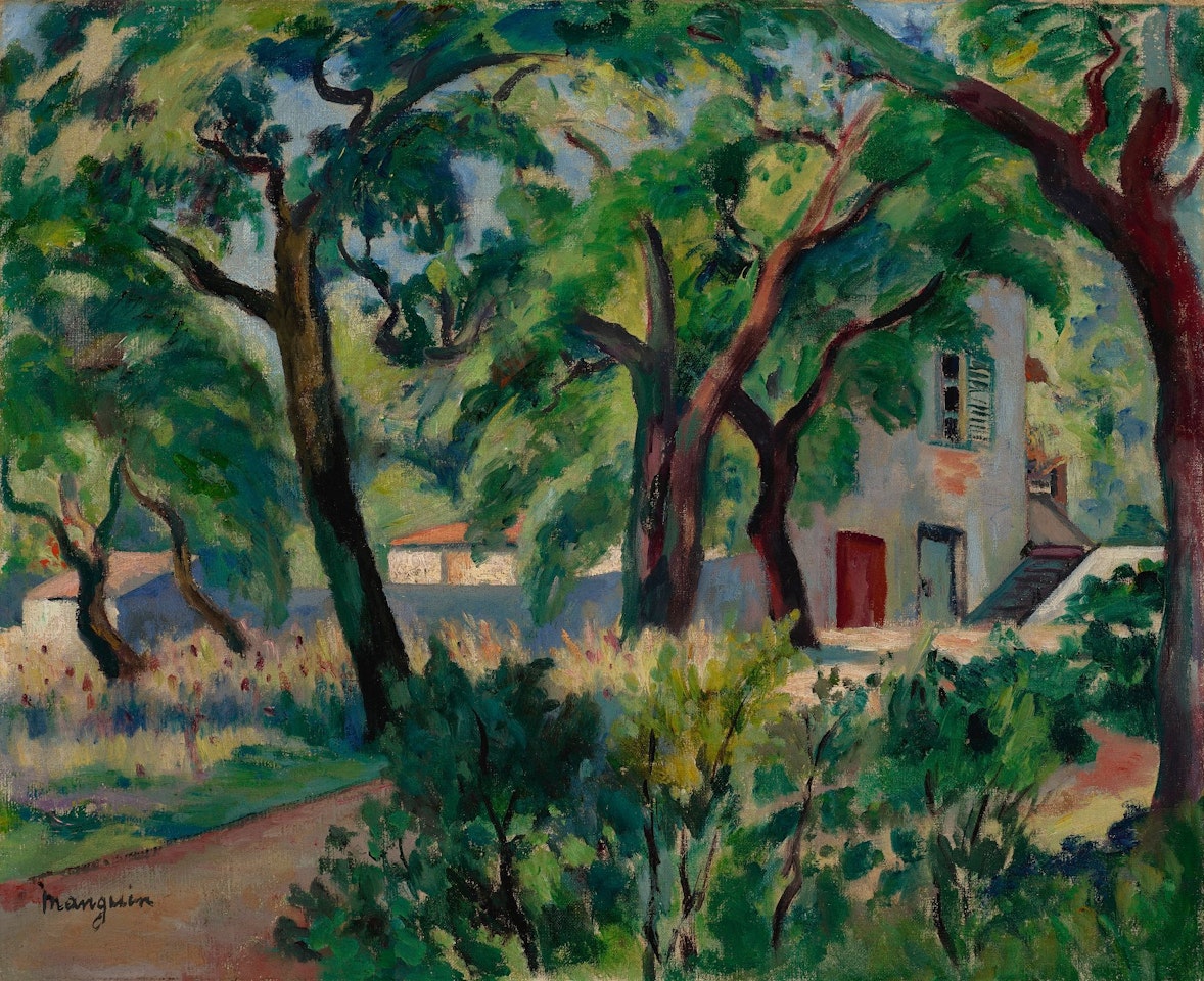 LA MAISON DANS LA FORÊT, SAINT-TROPEZ by Henri Manguin