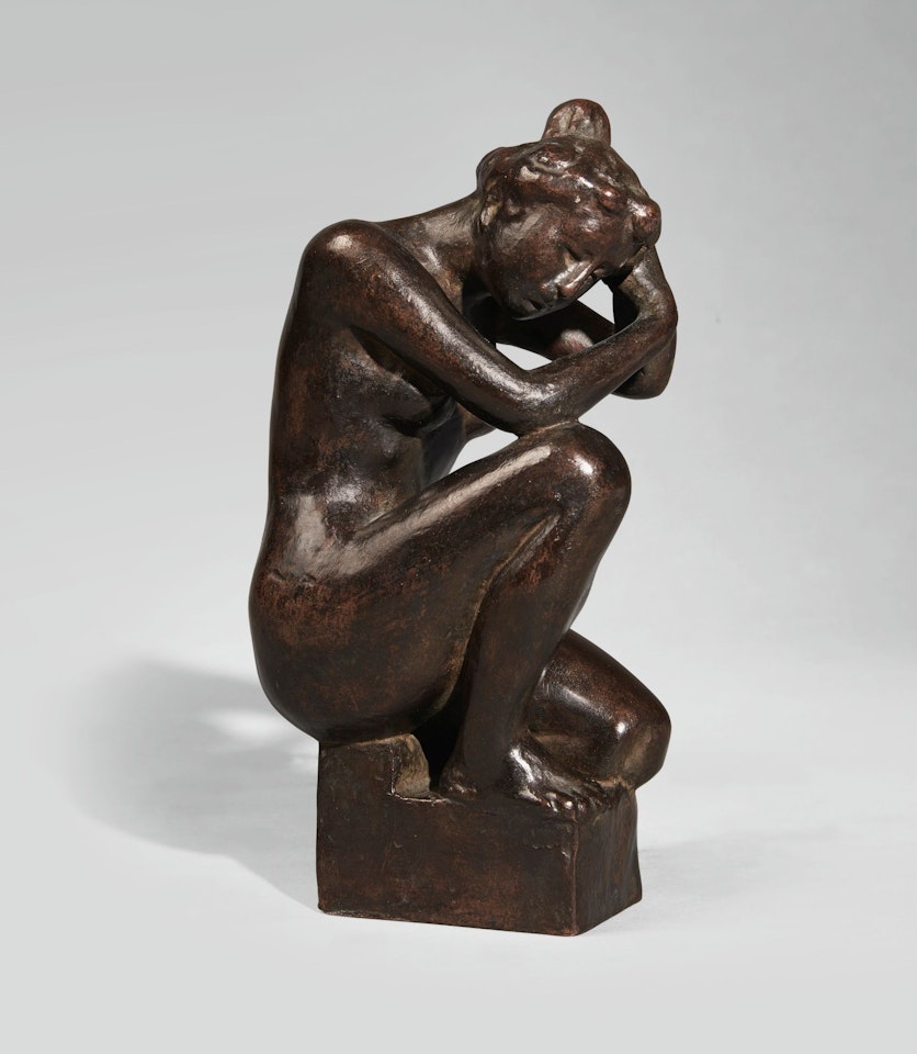 JEUNE FILLE ACCROUPIE by Aristide Maillol
