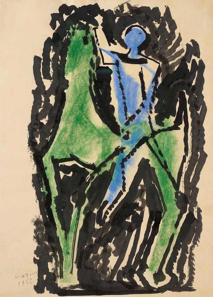 CAVALLO E CAVALIERE (HORSE AND RIDER) by Marino Marini