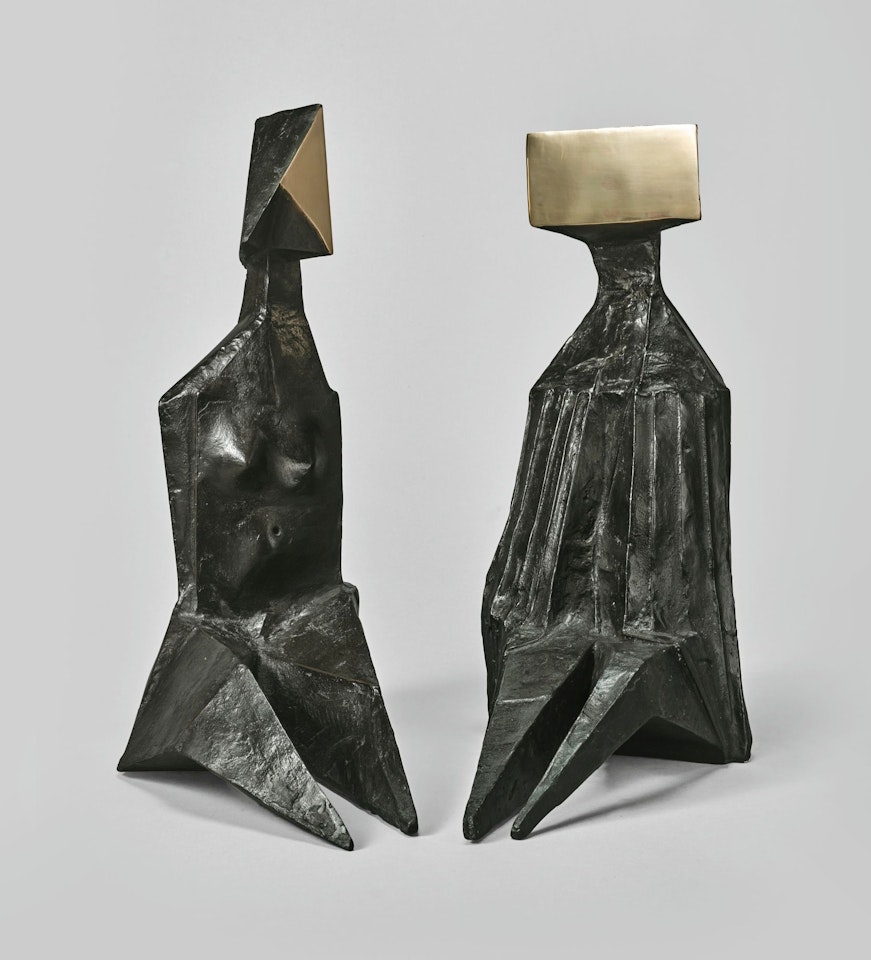 PAIR OF SITTING FIGURES VII, 1973 by Lynn Chadwick