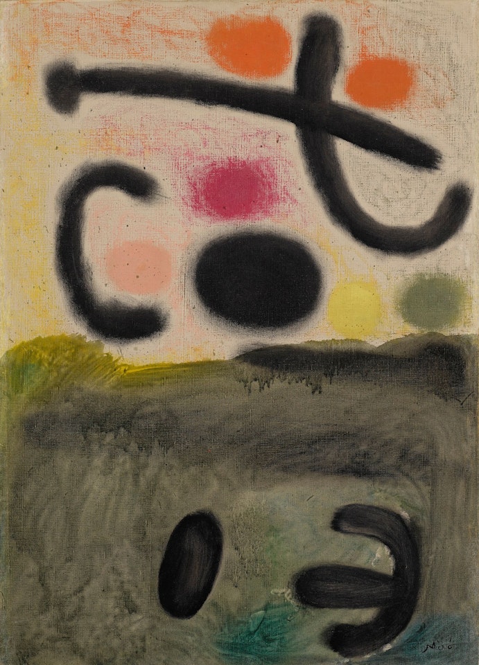 HOMMAGE À EDGAR VARÈSE II  by Joan Miró