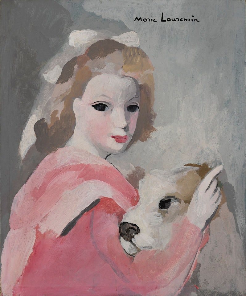 FEMME AU CANICHE by Marie Laurencin