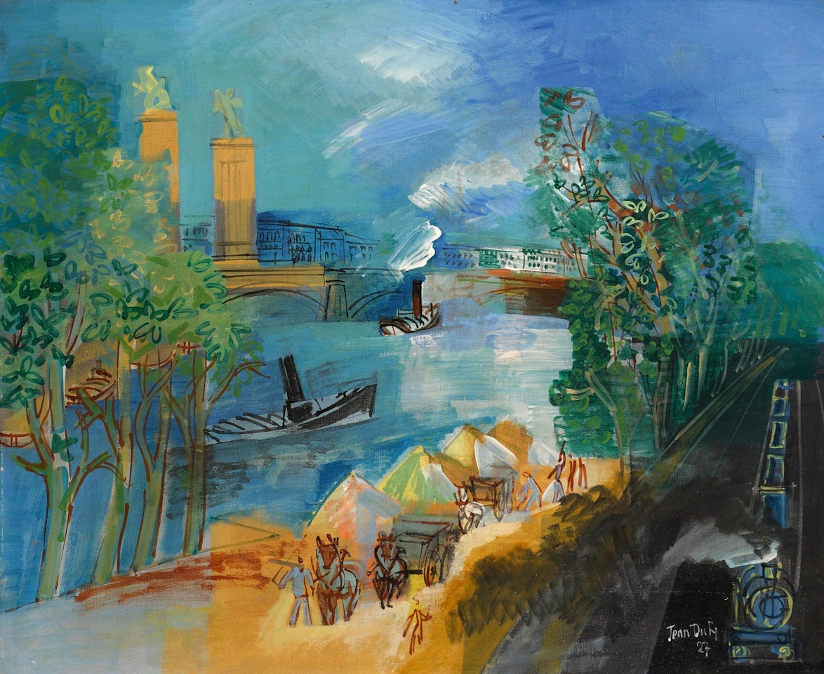 PARIS, QUAI DE JAVEL by Jean Dufy