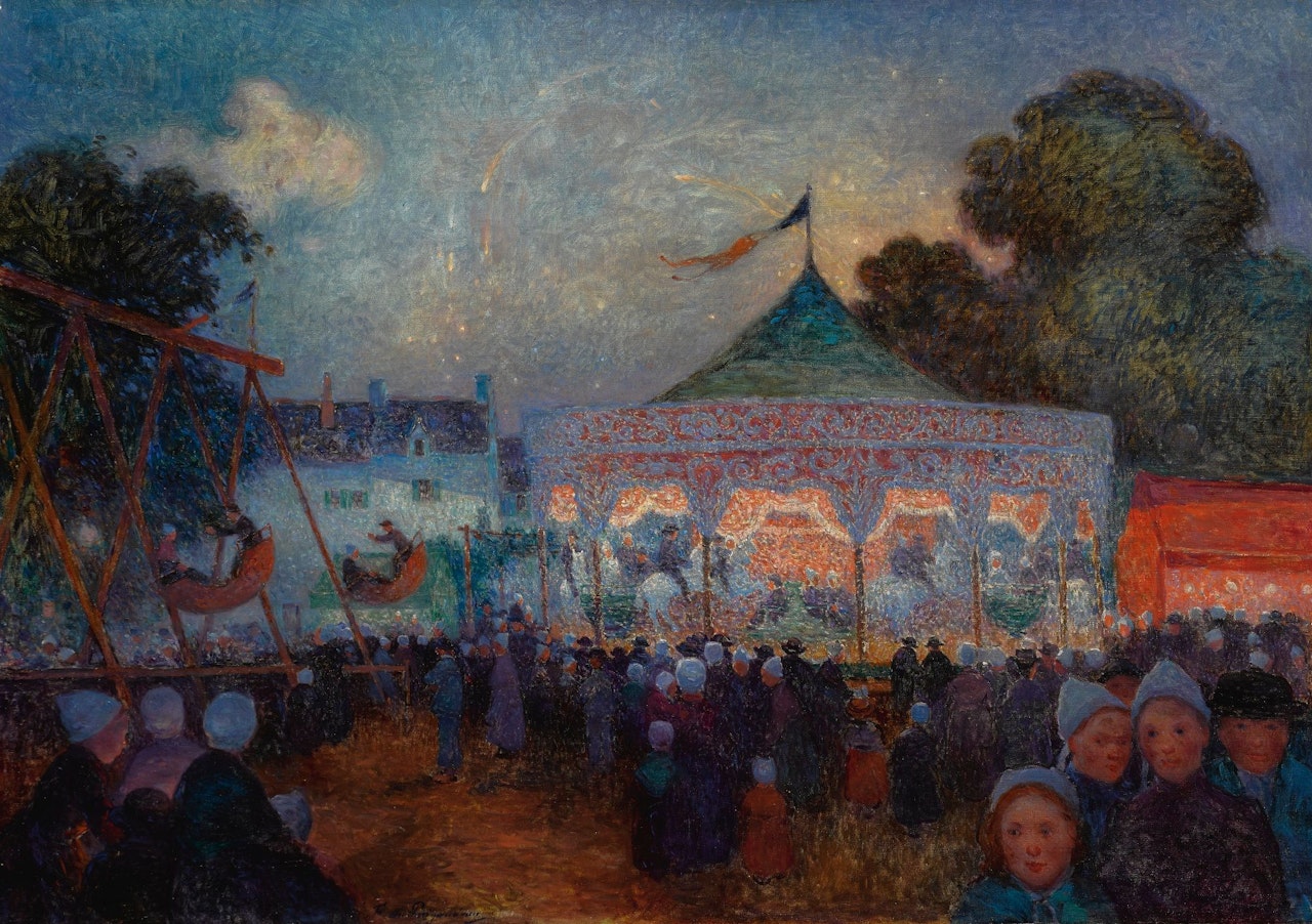 LE MANÈGE DE NUIT ET FÊTE FORAINE by Ferdinand du Puigaudeau