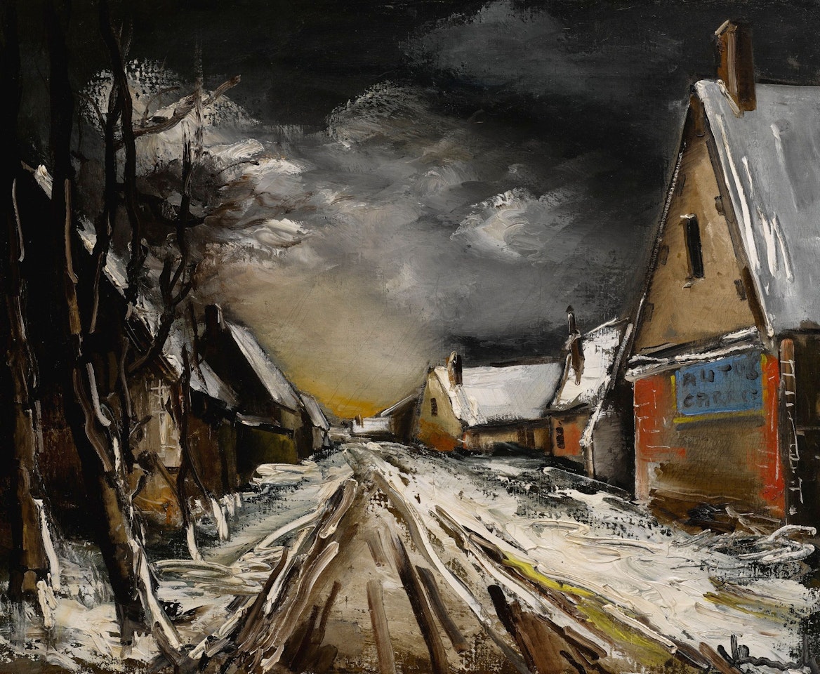 RUE DE VILLAGE EN HIVER by Maurice de Vlaminck